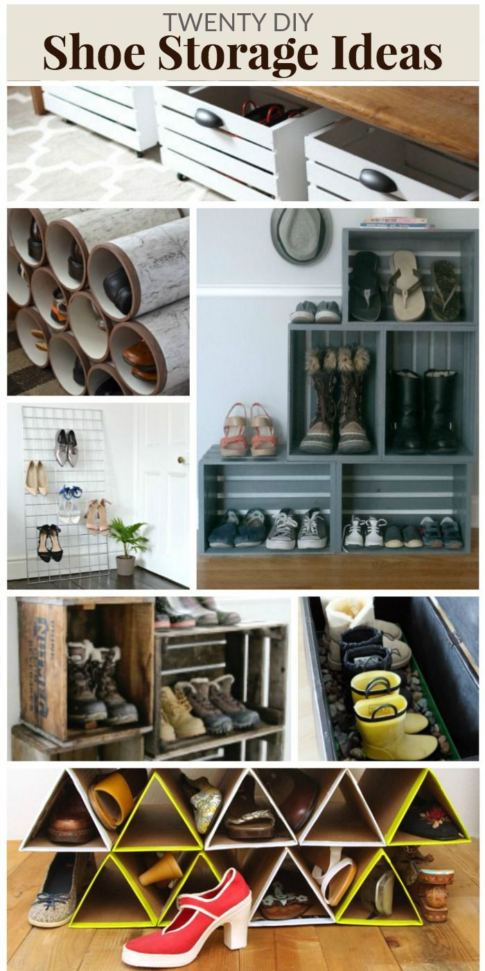 Diy Shoe Rack
 43 best DIY Shoe Storage images on Pinterest