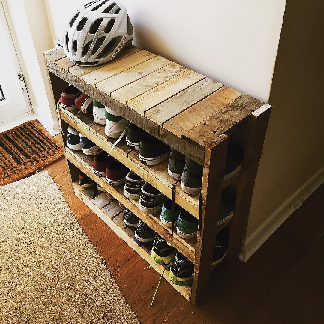 Diy Shoe Rack
 Diy shoe rack … Pallet Projects