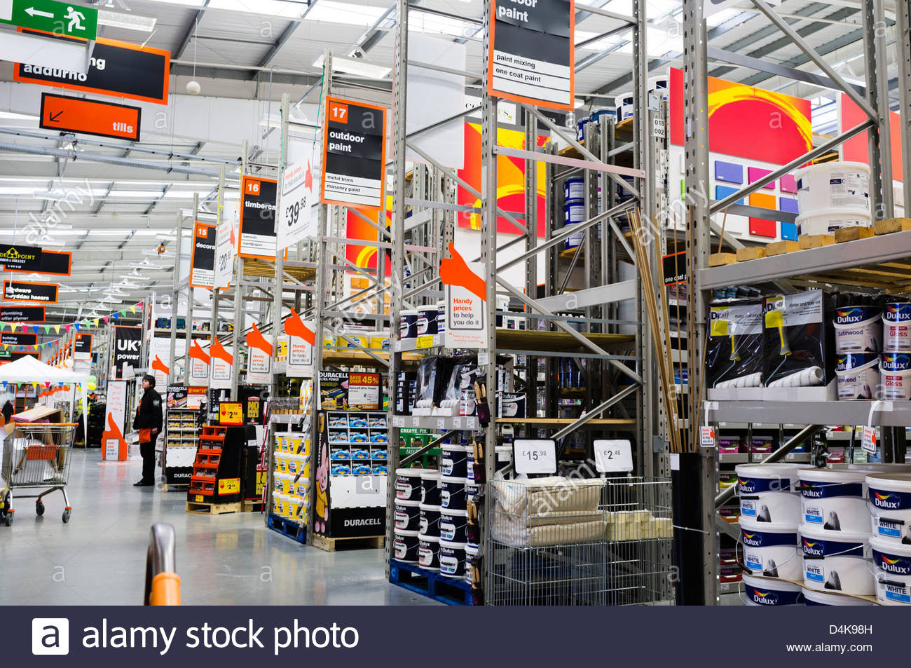 Diy Shop
 Interior B&Q diy hardware store Trostre retail park