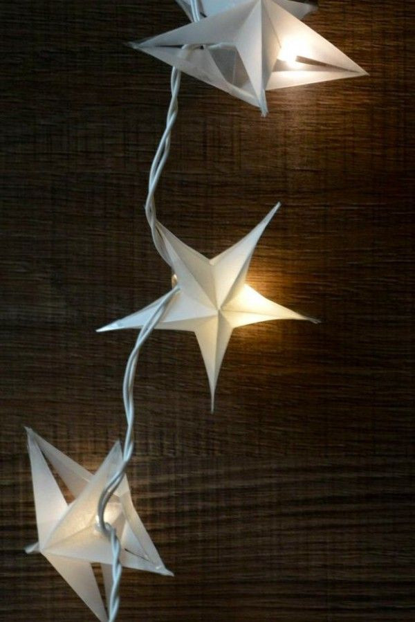 Diy Sterne
 25 einzigartige Lichterkette sterne Ideen auf Pinterest