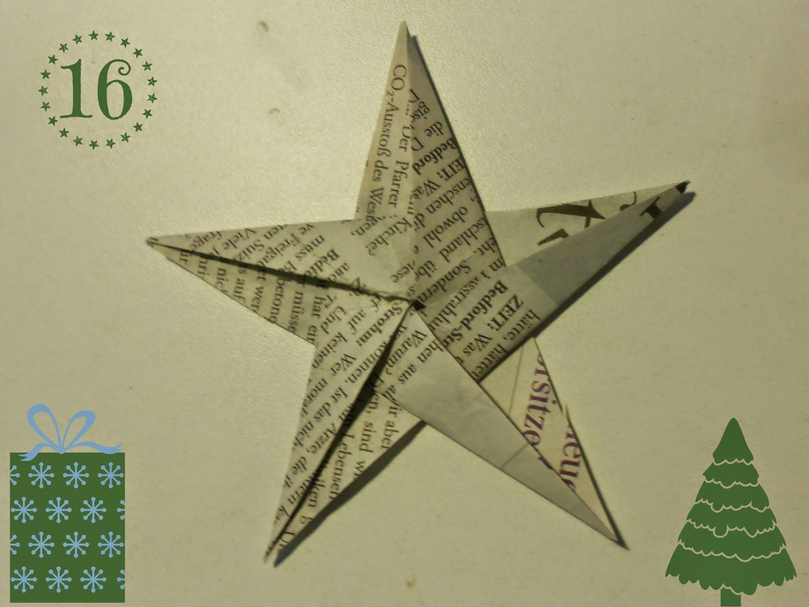 Diy Sterne
 DIY Weihnachtliche Origami Sterne aus Zeitungspapier