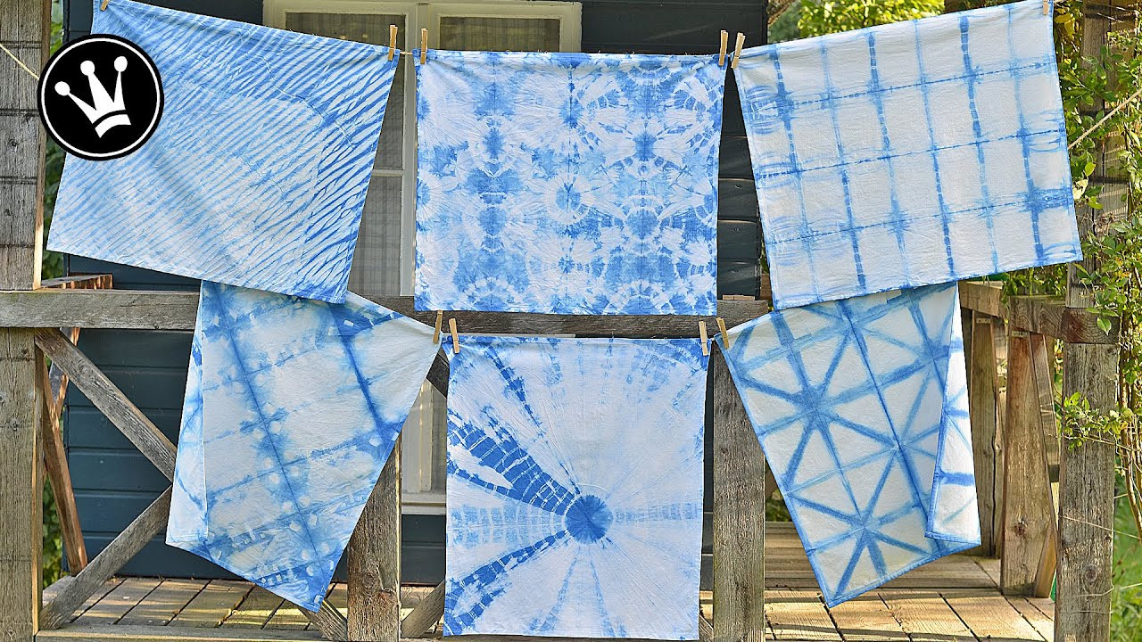 Diy Stoffe
 DIY Shibori Färbetechnik Batiken Stoff färben