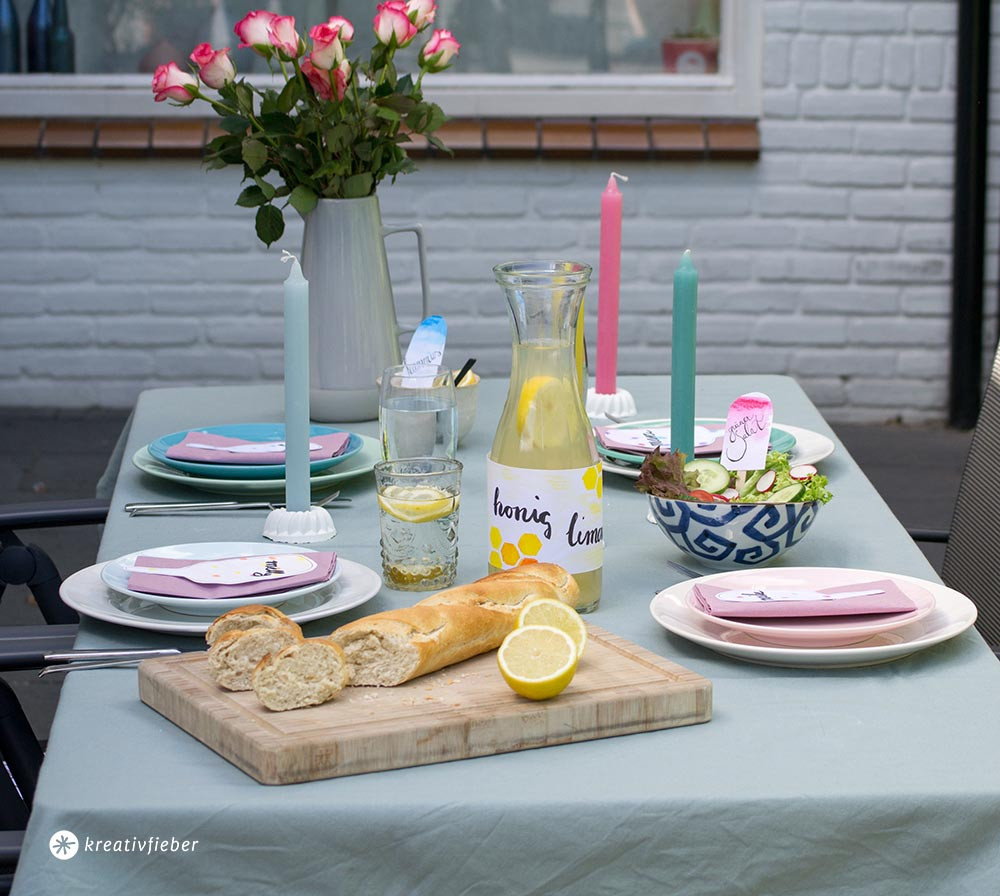 Diy Tischdeko
 DIY Gartenparty Tischdeko Papeterie ganz einfach selbermachen