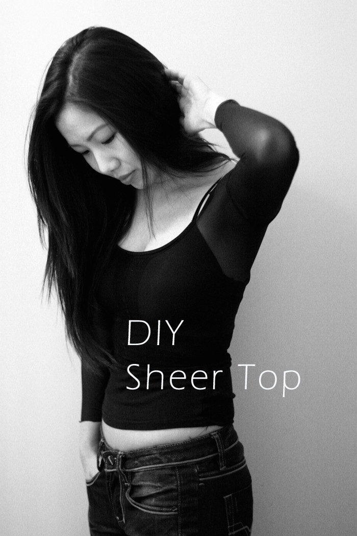 Diy Top
 DIY Sheer Pantyhose Top – My Little Secrets