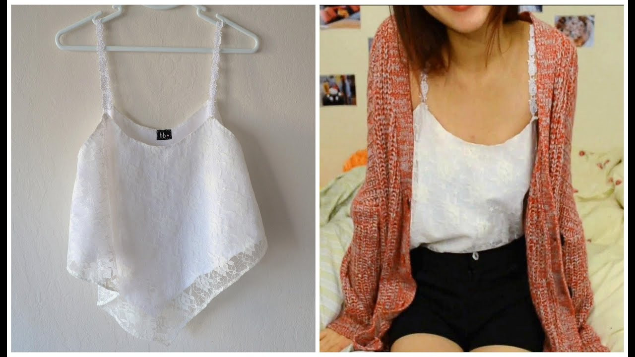 Diy Top
 DIY EASY Lace Crop Top