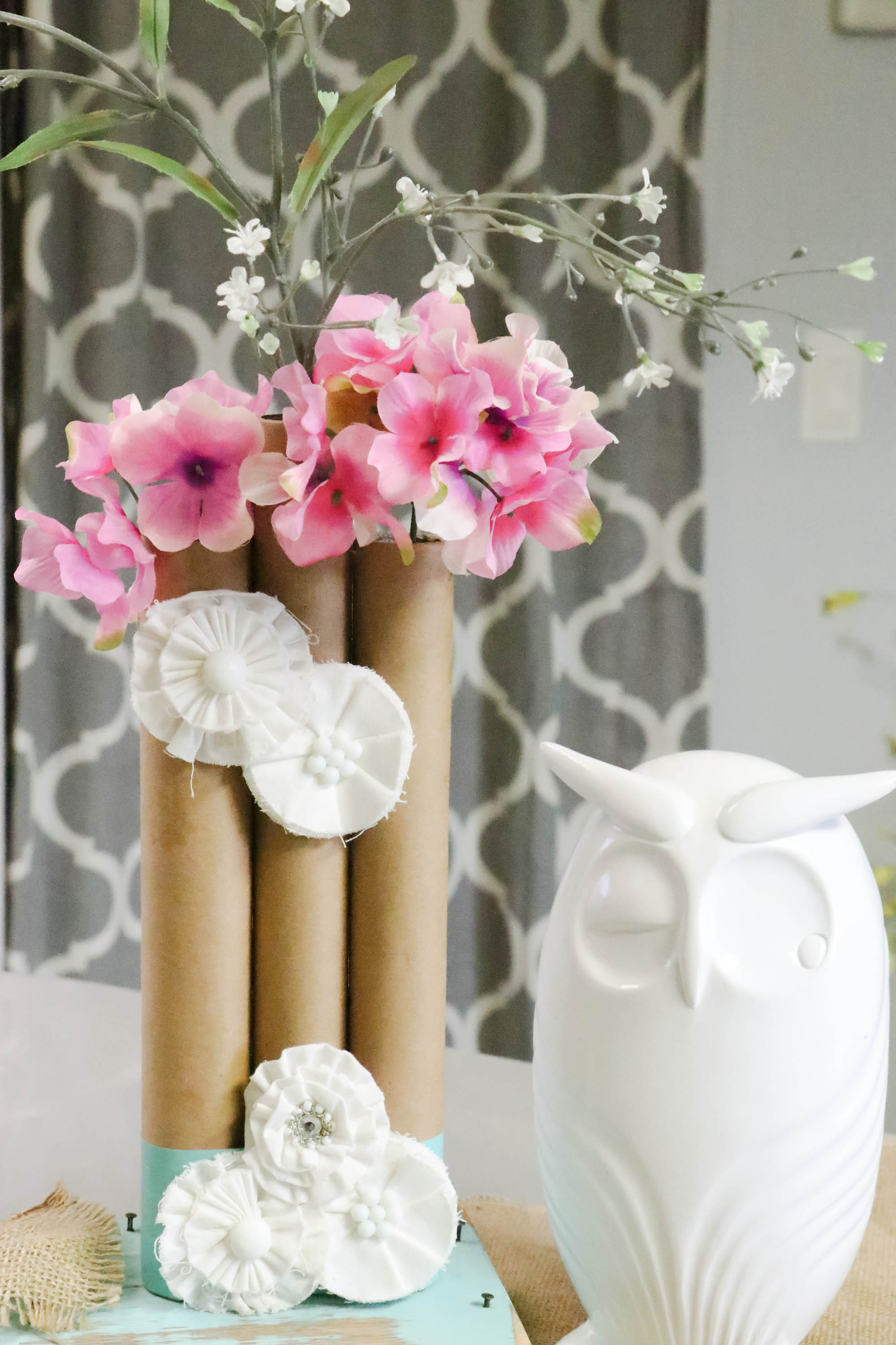 Diy Vase
 Paper Towel Roll Vases Re Fabbed