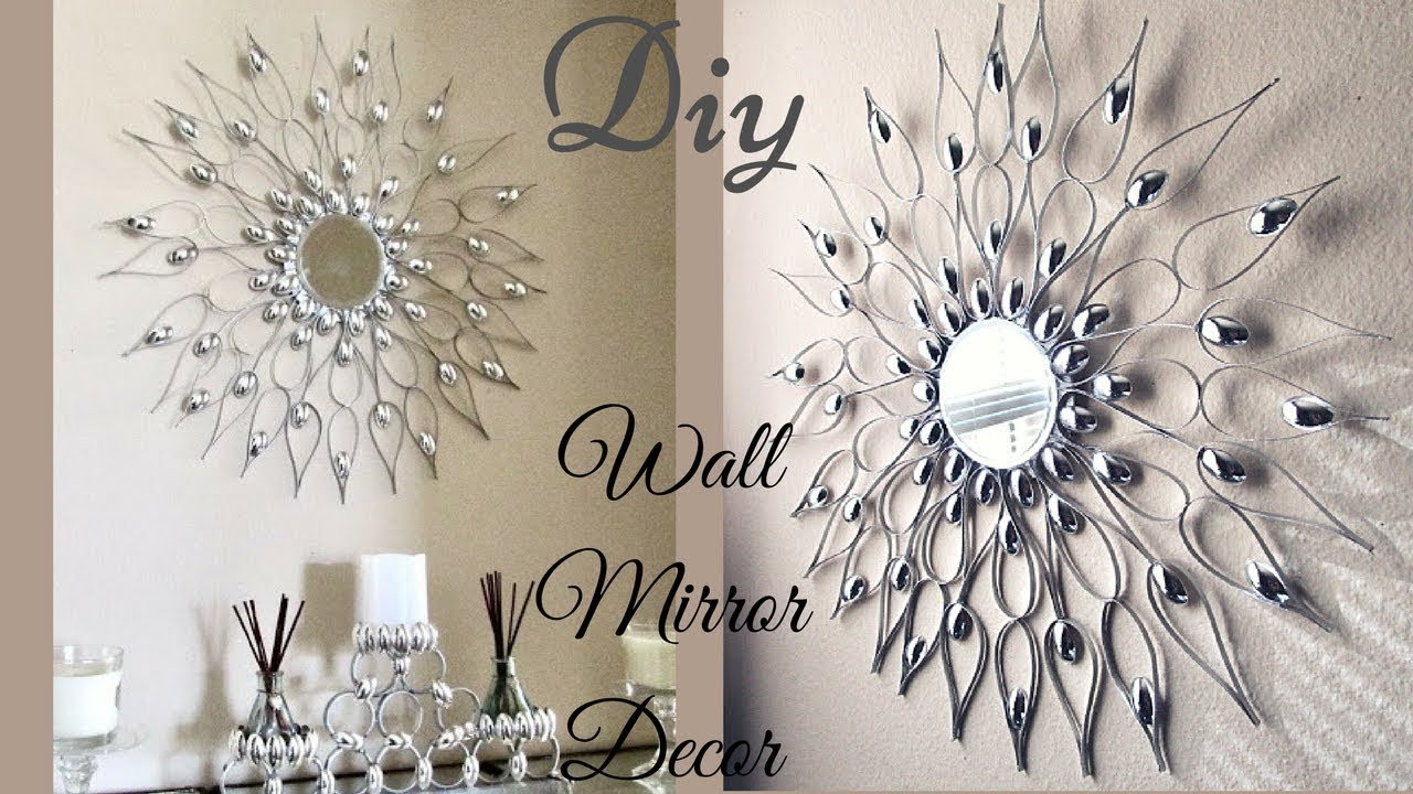 Diy Wall Decor
 Diy Quick and Easy Glam Wall Mirror Decor Wall Decorating