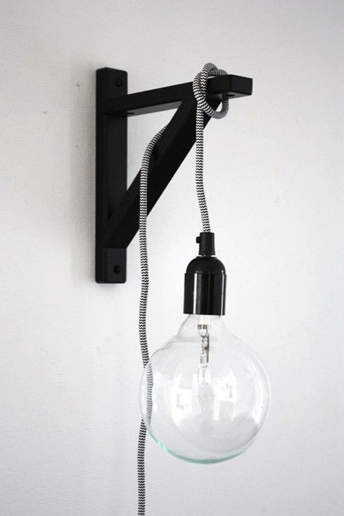 Diy Wall Lamp
 Diy lamps Wall lamps and Ikea shelves on Pinterest