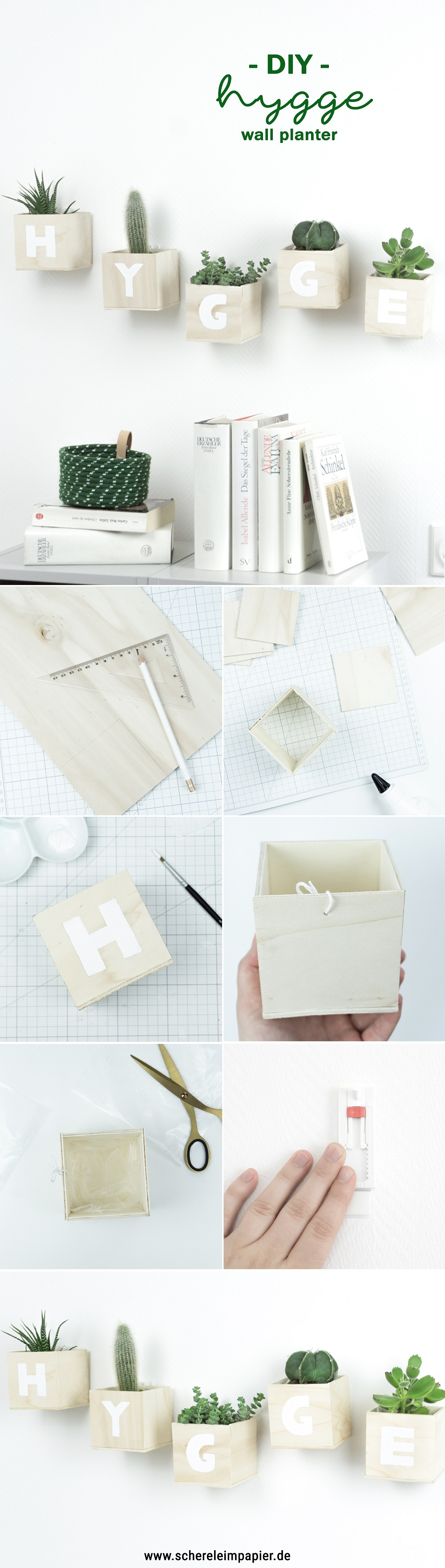 Diy Wanddeko
 schereleimpapier DIY Wanddeko selber machen Hygge