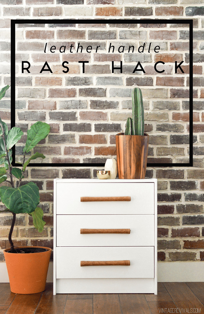 Diy Waschbeckenunterschrank
 DIY Leather Handle IKEA Rast Hack Vintage Revivals