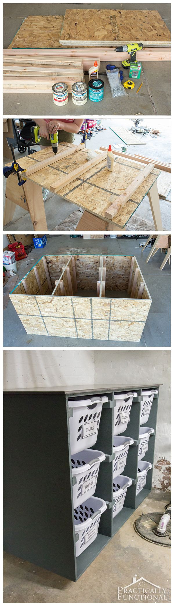 Diy Wäschekorb
 Build a simple DIY laundry basket dresser to help keep