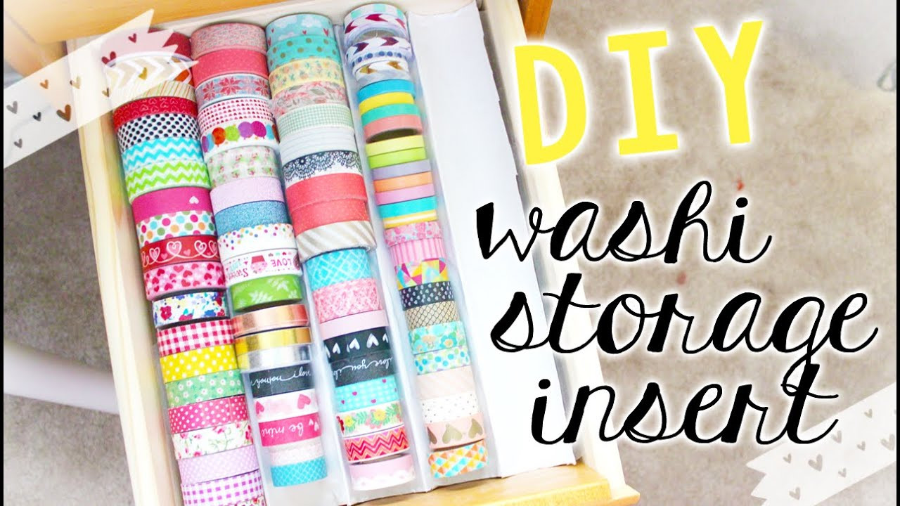 Diy Washi Tape
 DIY Washi Tape Storage Tray Stationery Craft Storage