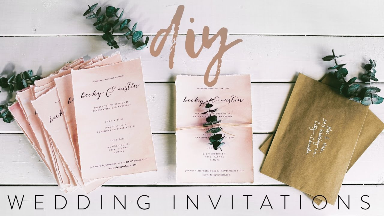 Diy Wedding Invitations
 DIY MY WEDDING INVITATIONS WITH ME