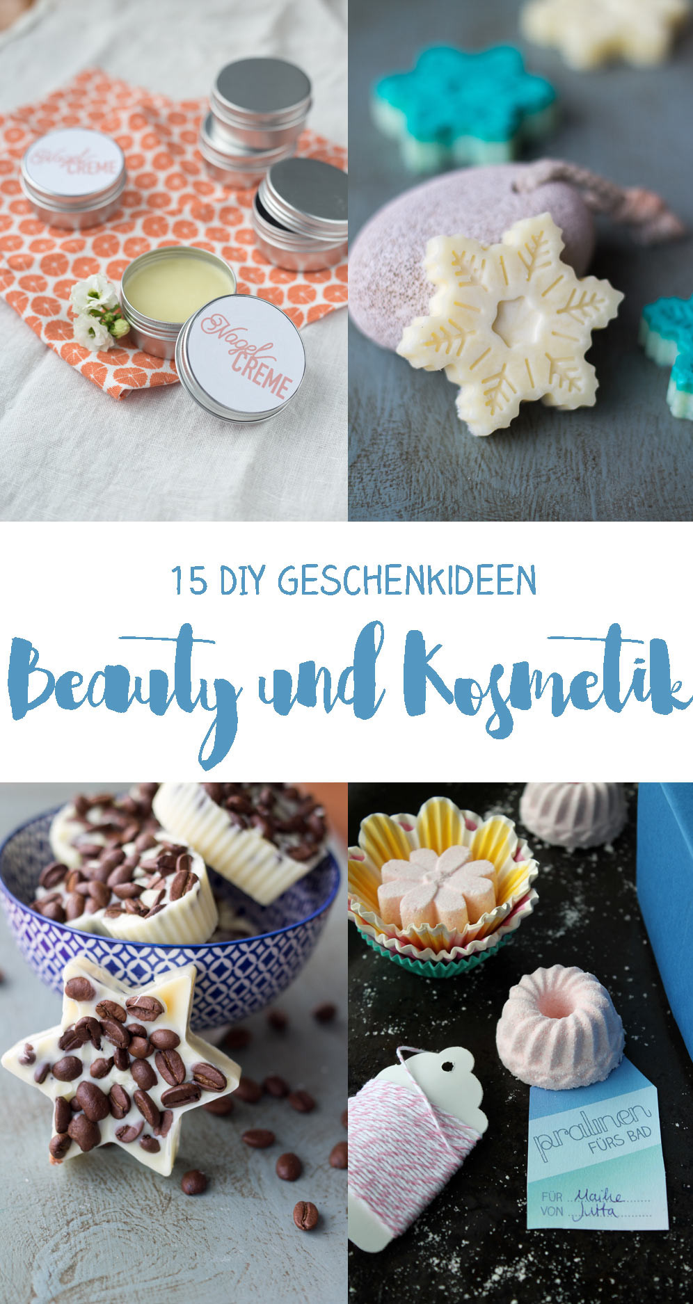 Diy Weihnachten
 15 DIY Kosmetik Geschenkideen zum Selbermachen