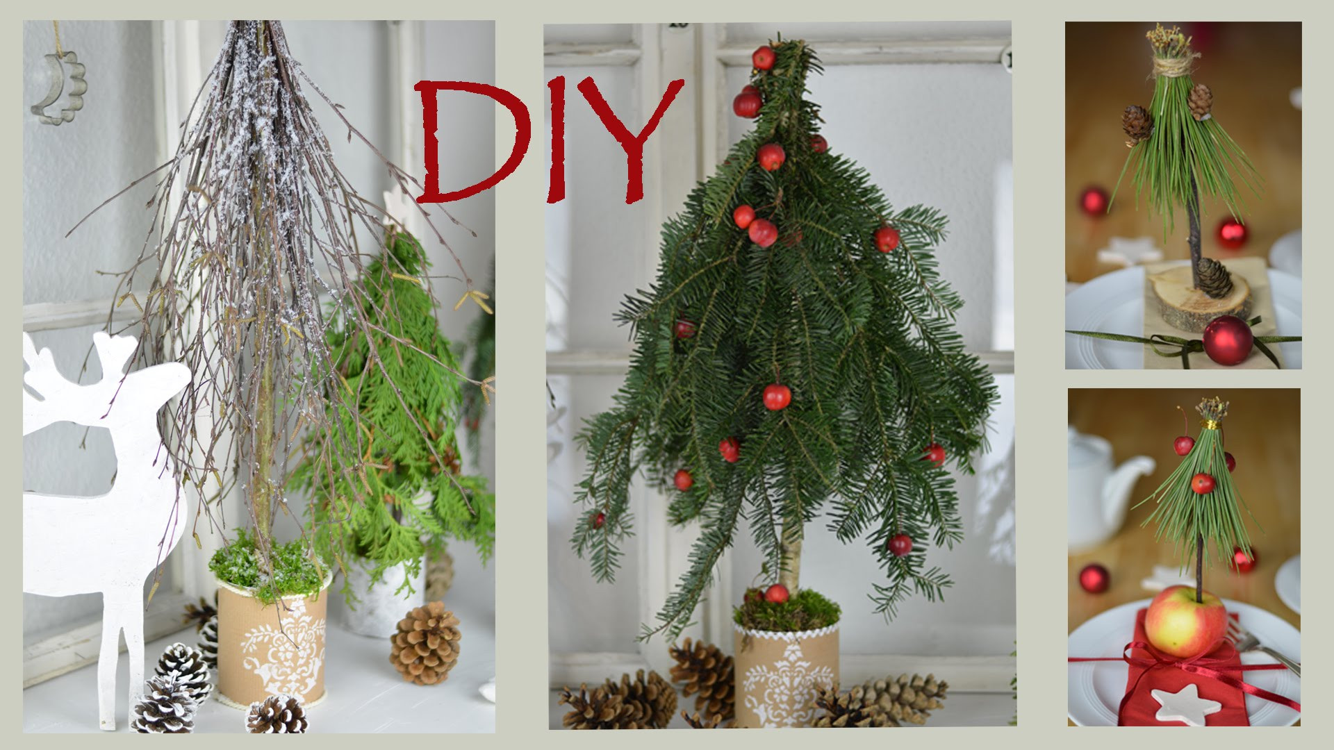 Diy Weihnachtsdeko Basteln
 DIY Weihnachtsdeko Selber Machen Tannenbaum Mit