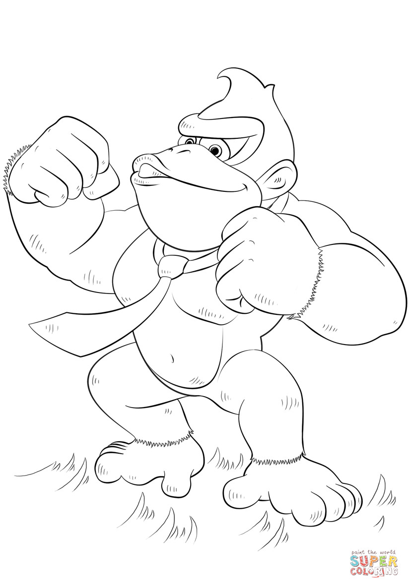 Donkey Kong Ausmalbilder
 Donkey Kong Coloring Page Coloring Home