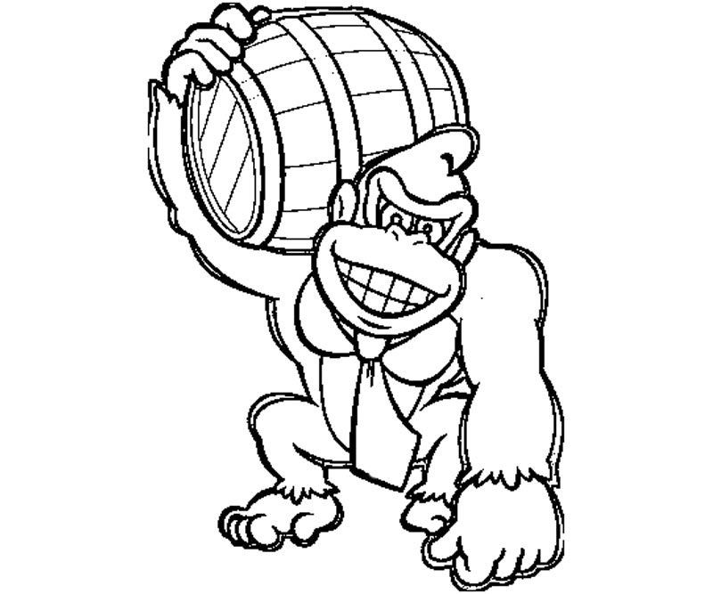 Donkey Kong Ausmalbilder
 Donkey Kong Coloring Page Coloring Home