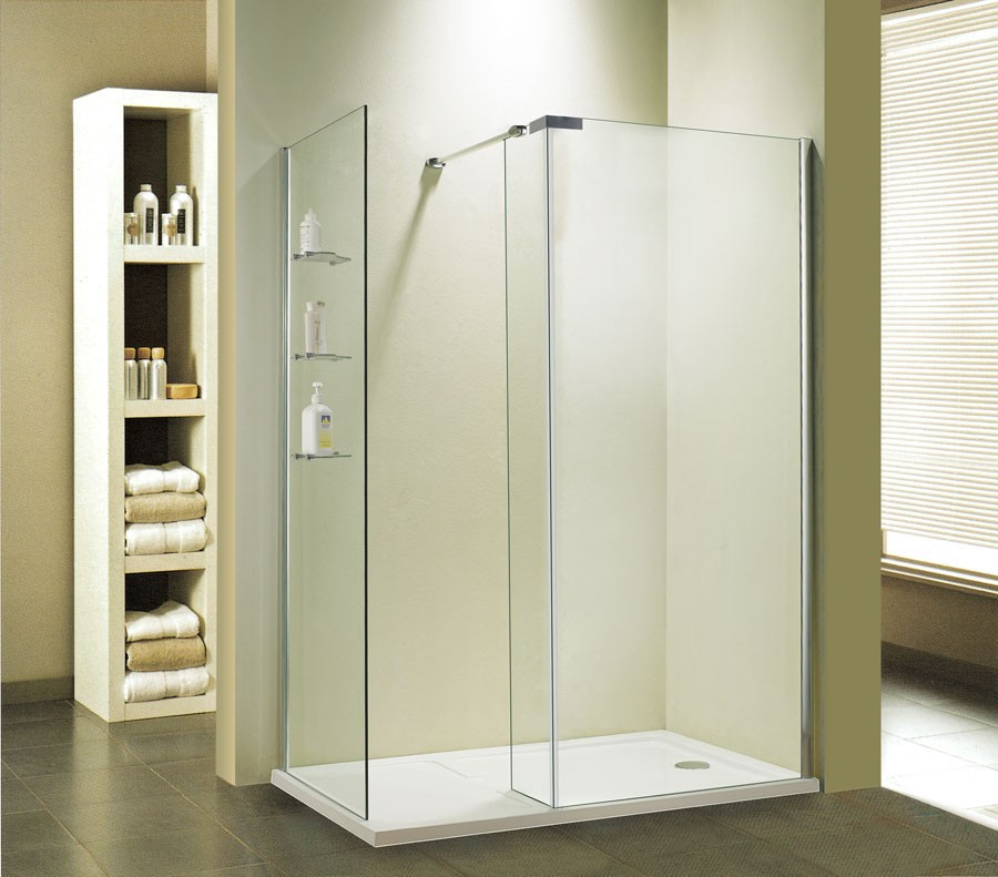Dusche Glaswand
 Walk In Dusche WF 2 T S 8mm Glaswand Duschwand mit