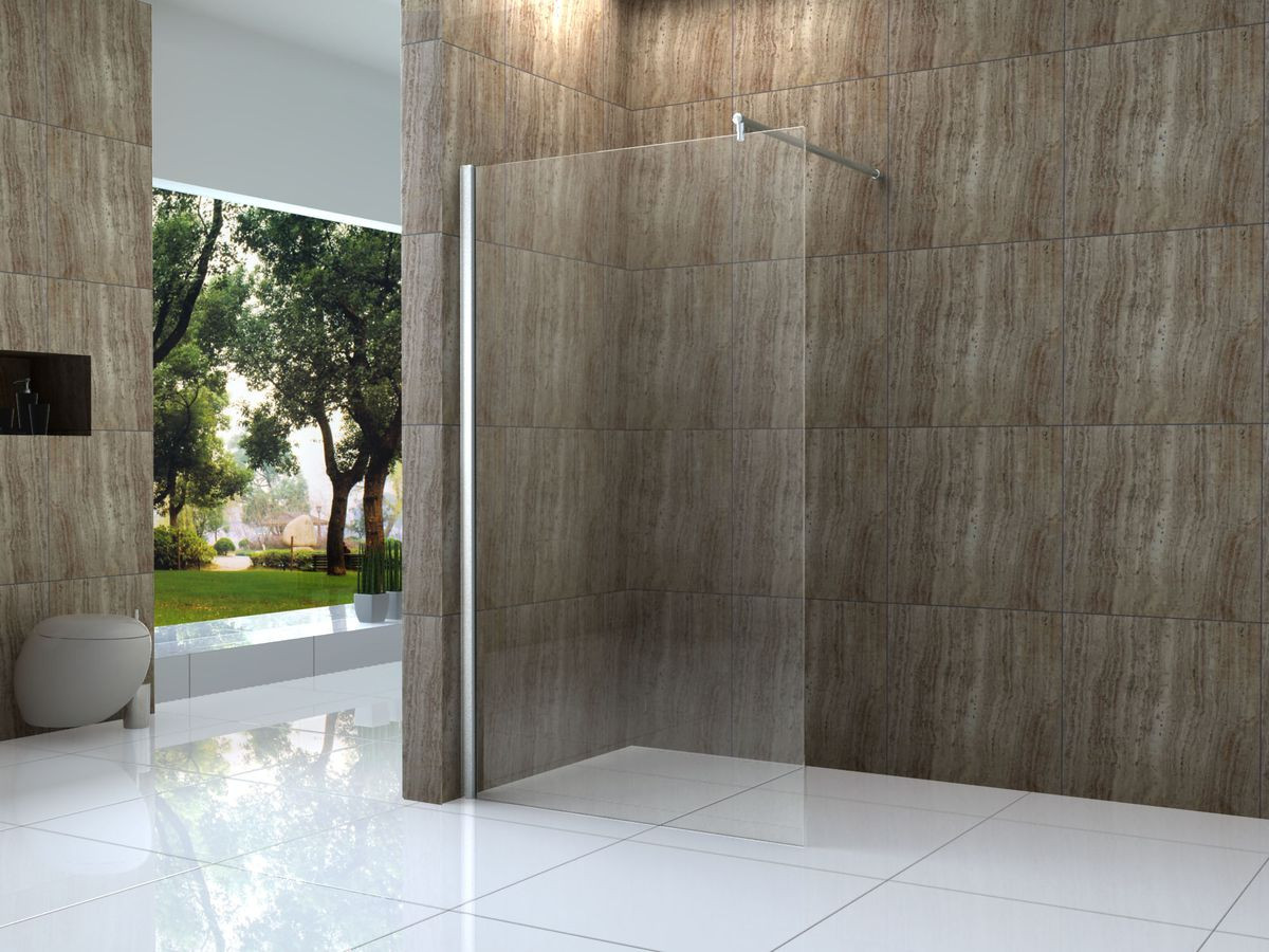 Duschwand Glas
 VACANTE 120x200cm Duschwand 10mm Glas Walk in Dusche