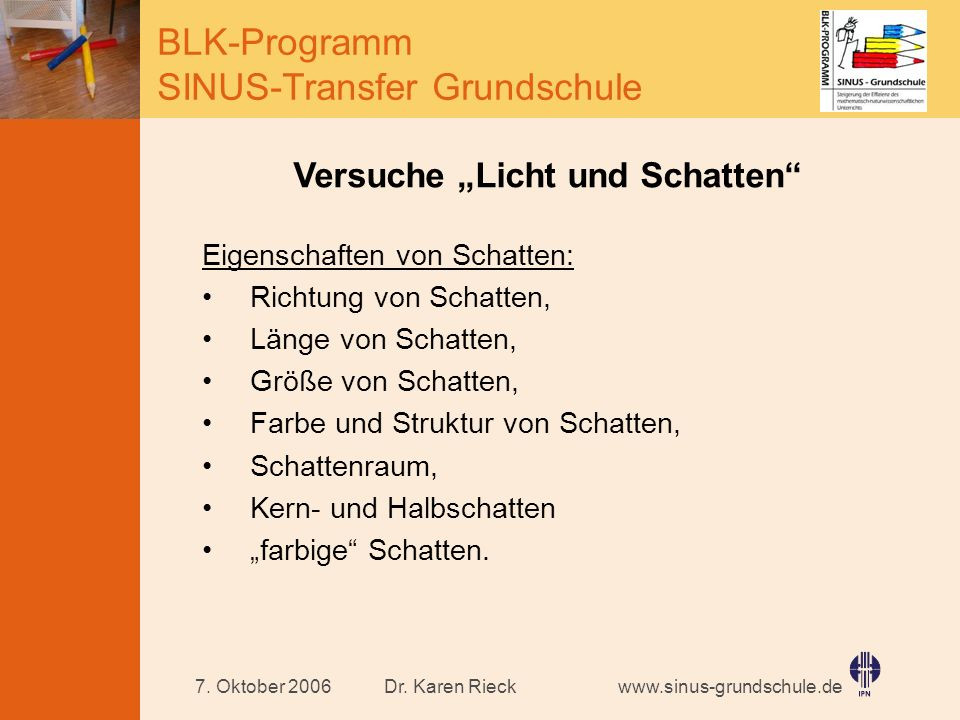 Eigenschaften Von Licht
 Sonne Mond und Erde – Wo kein Licht ist da ist Schatten