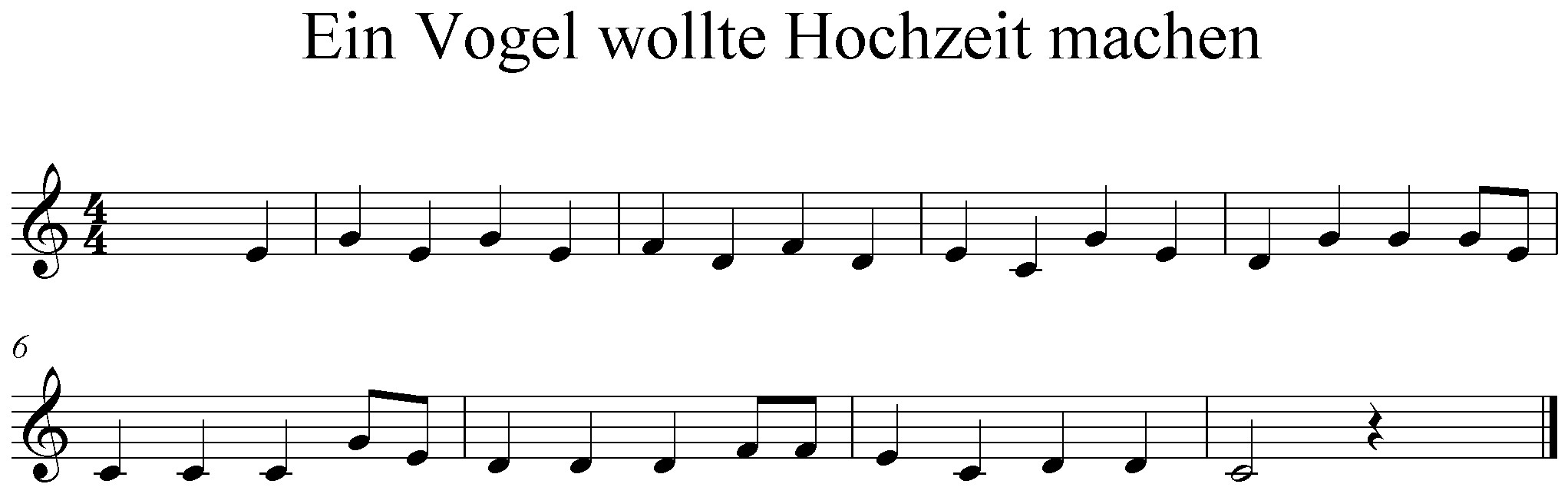 Ein Vogel Wollte Hochzeit Machen Text
 Kinderlied Hochzeit