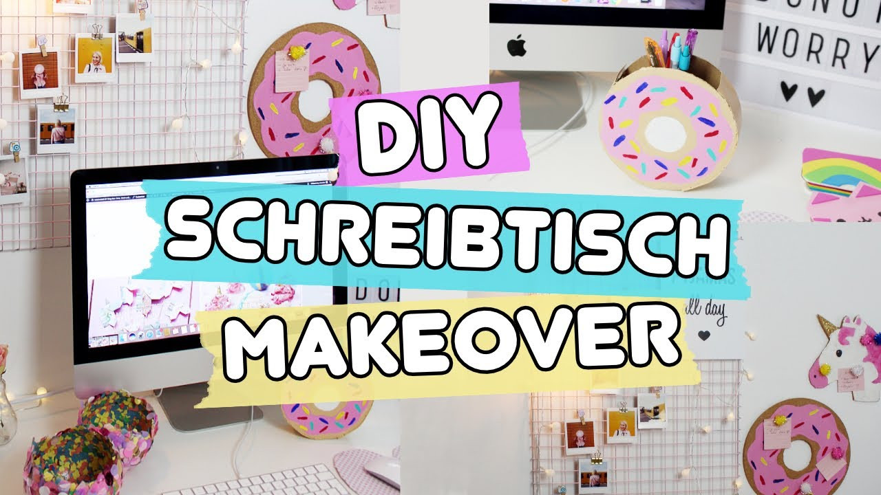 Einfache Diy
 DIY Schreibtisch Makeover 4 einfache Pinterest Deko Ideen