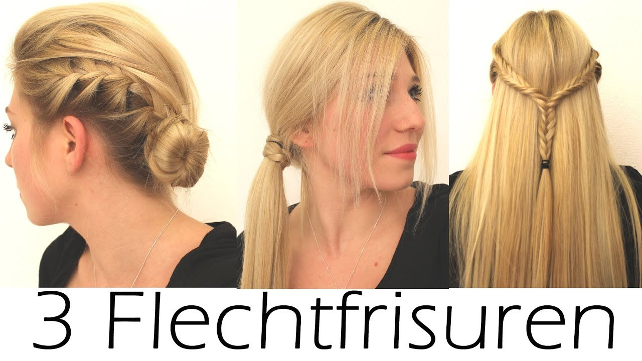 Einfache Schöne Frisuren
 3 schöne & einfache Flechtfrisuren Alltag Schule