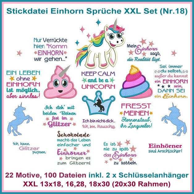Einhorn Geburtstagswünsche
 96 besten Stickdateien Bilder auf Pinterest