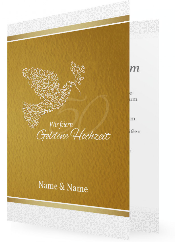 Einladungskarten Goldene Hochzeit
 Goldene Hochzeit Einladungskarten