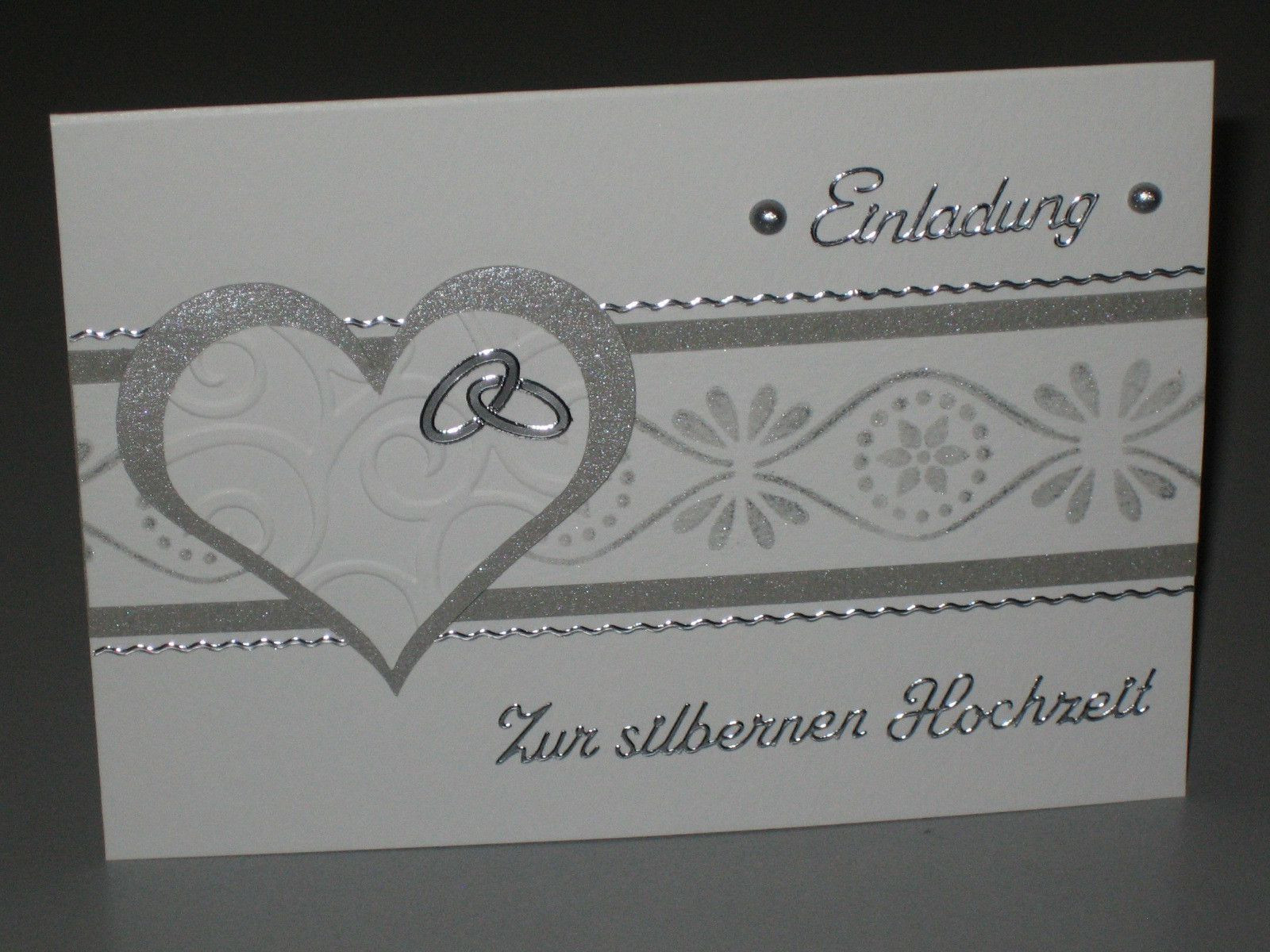 Einladungskarten Hochzeit Modern
 einladungskarten silberhochzeit modern