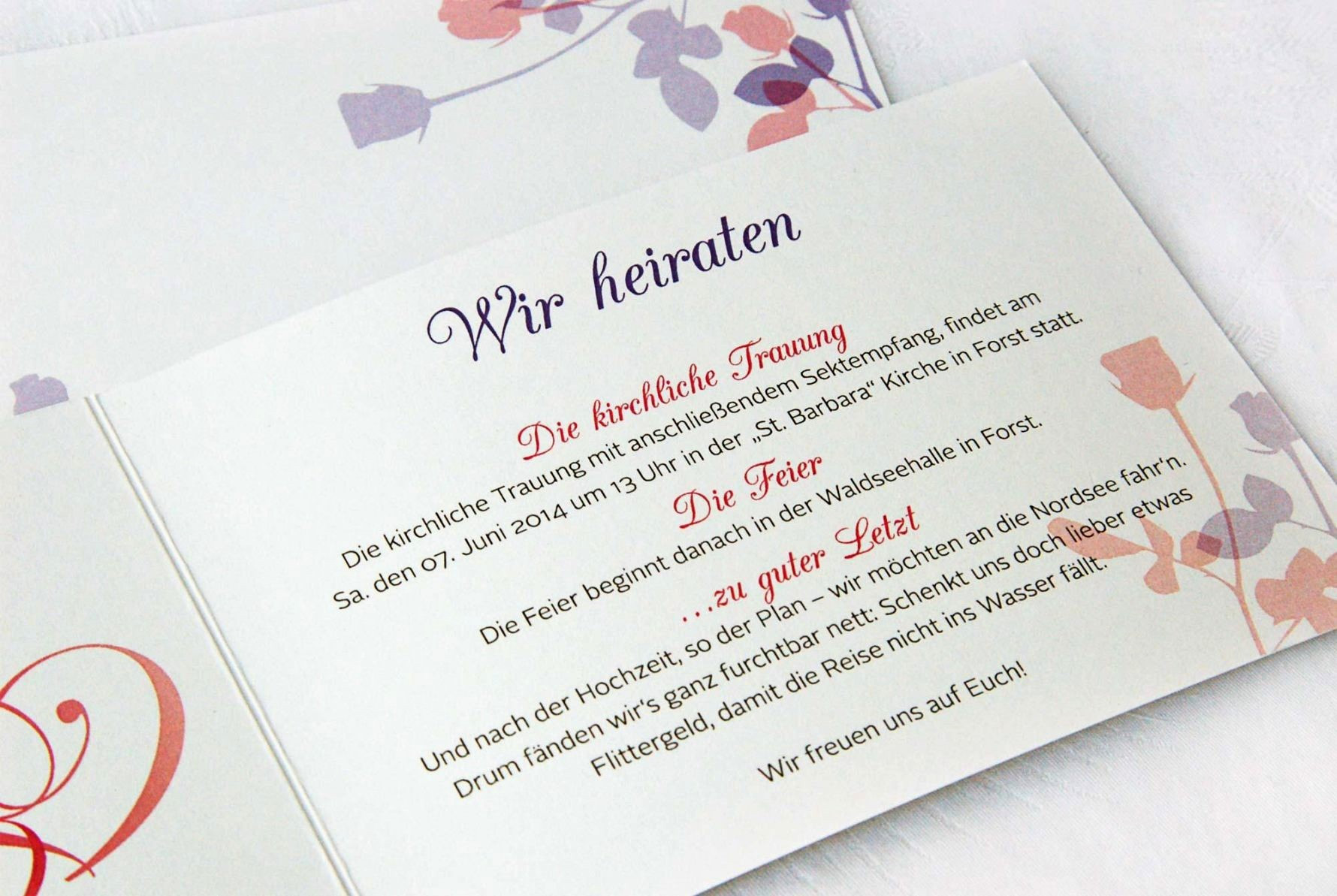 Einladungssprüche Hochzeit
 Einladungssprüche Zur Hochzeit