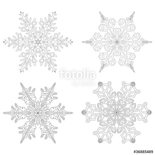 Eiskristalle Malvorlagen
 "Eiskristalle Flocken Symbole Form Weihnachten