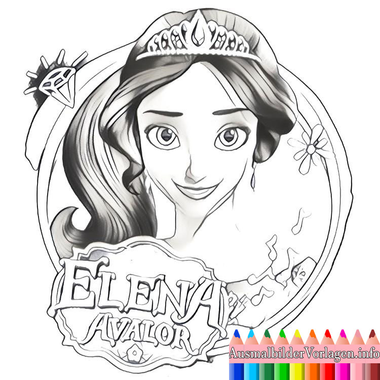 Elena Von Avalor Ausmalbilder
 Ausmalbilder Elena Von Avalor Einfach Ausmalbilder von