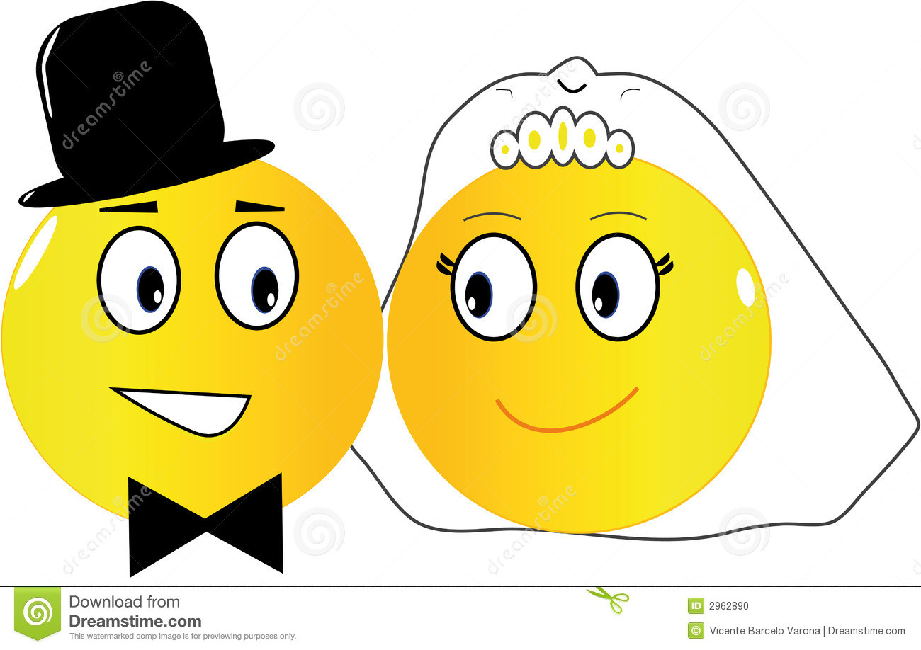 Emoji Hochzeit
 Hochzeit Emoticons vektor abbildung Illustration von