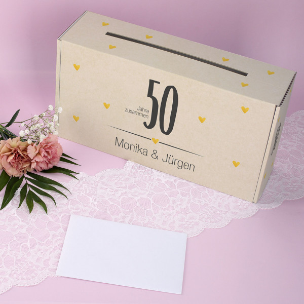 Erinnerungsbox Hochzeit
 Erinnerungsbox zur Goldenen Hochzeit