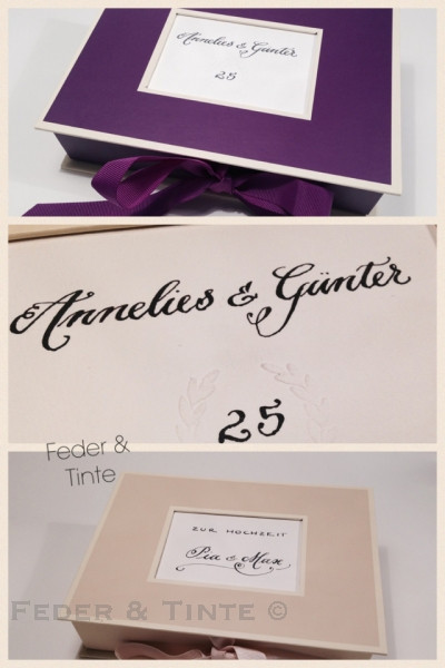 Erinnerungsbox Hochzeit
 Feder & Tinte Geschenk zur Hochzeit Trauzeuge