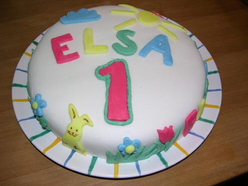 Erste Geburtstagstorte
 Tortenbilder D