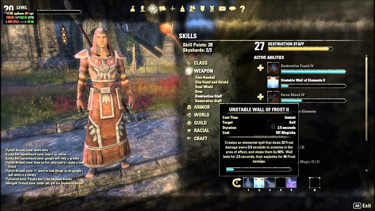 Eso Handwerk Leveln
 Out Dated ESO DPS Mage Level 1 20 Guide