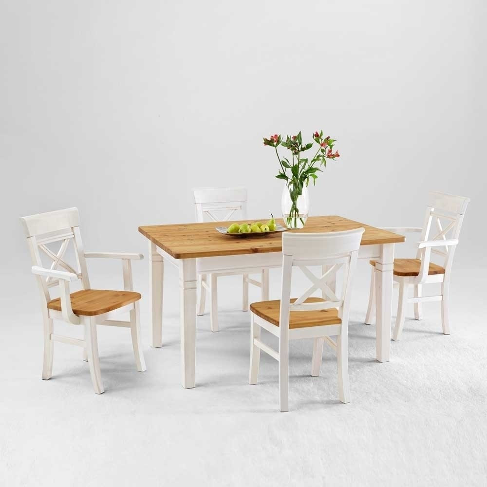 Esstisch Mit Stühlen
 Esstisch mit Stühlen Lugon in Weiß im Landhausstil Wohnen