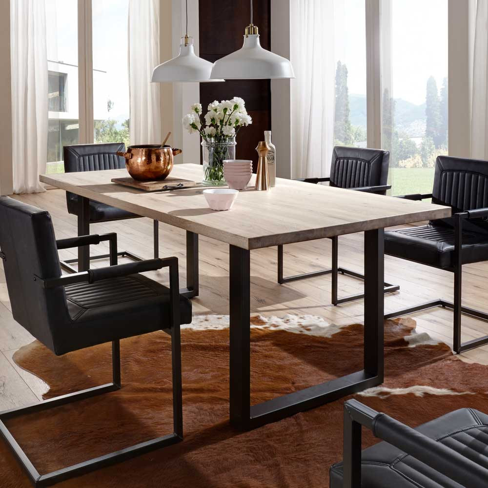 Esstisch Wildeiche
 Esstisch Weladio aus Wildeiche Bianco massiv