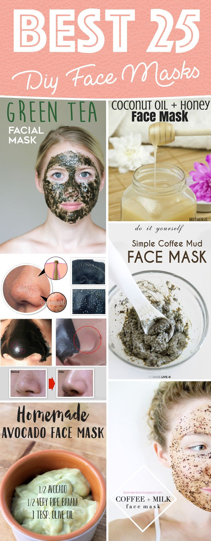 Face Mask Diy
 25 best ideas about Homemade Face Masks on Pinterest