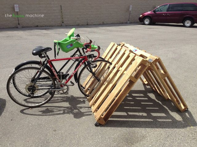 Fahrradständer Diy
 DIY Portable Pallet Bike Rack The Haas Machine