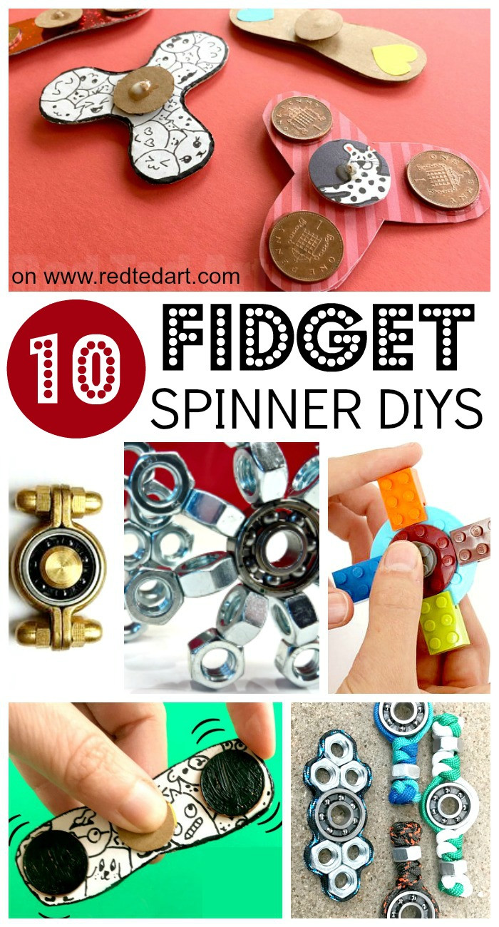 Fidget Spinner Diy
 Fid Spinners DIY 10 Designs Red Ted Art s Blog