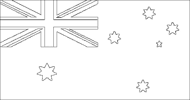 Flaggen Ausmalbilder
 Flagge Australien zum Ausmalen Fahne Australien als