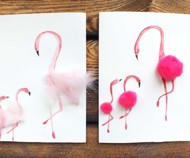 Flamingo Geschenke
 Muttertagskarten basteln Originelle Grußkarten selber