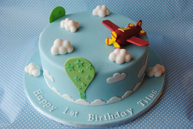 Flugzeug Kuchen
 Flugzeug Torte für Titus 1 Geburtstag