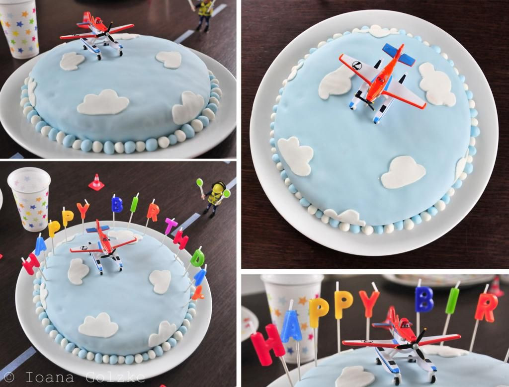 Flugzeug Kuchen
 Happy Birthday am Flughafen Cooking