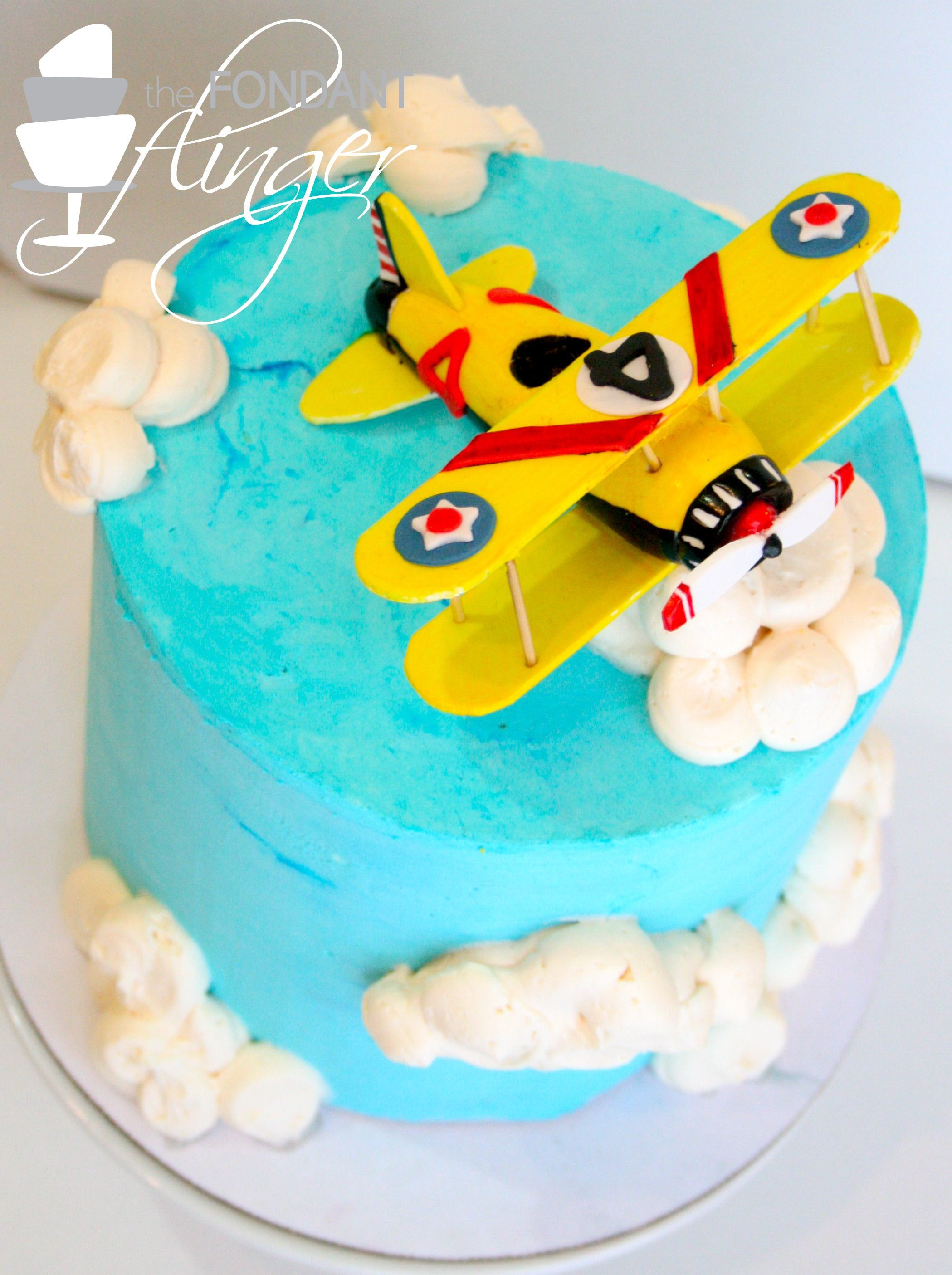 Flugzeug Kuchen
 Vintage Airplane Cake 50er Ideen