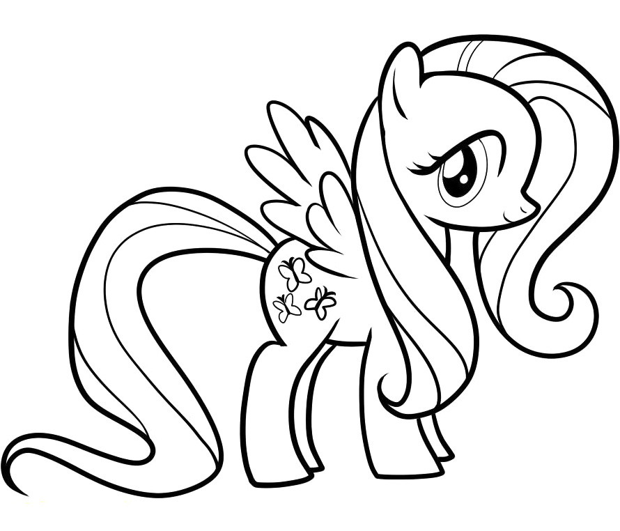 Fluttershy Ausmalbilder
 Free Printable My Little Pony Coloring Pages For Kids
