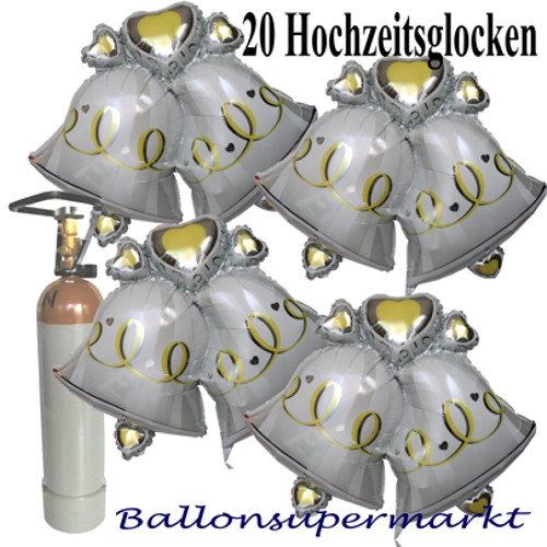 Folienballons Hochzeit
 Hochzeitsglocken Doppelglocken zur Hochzeit 20